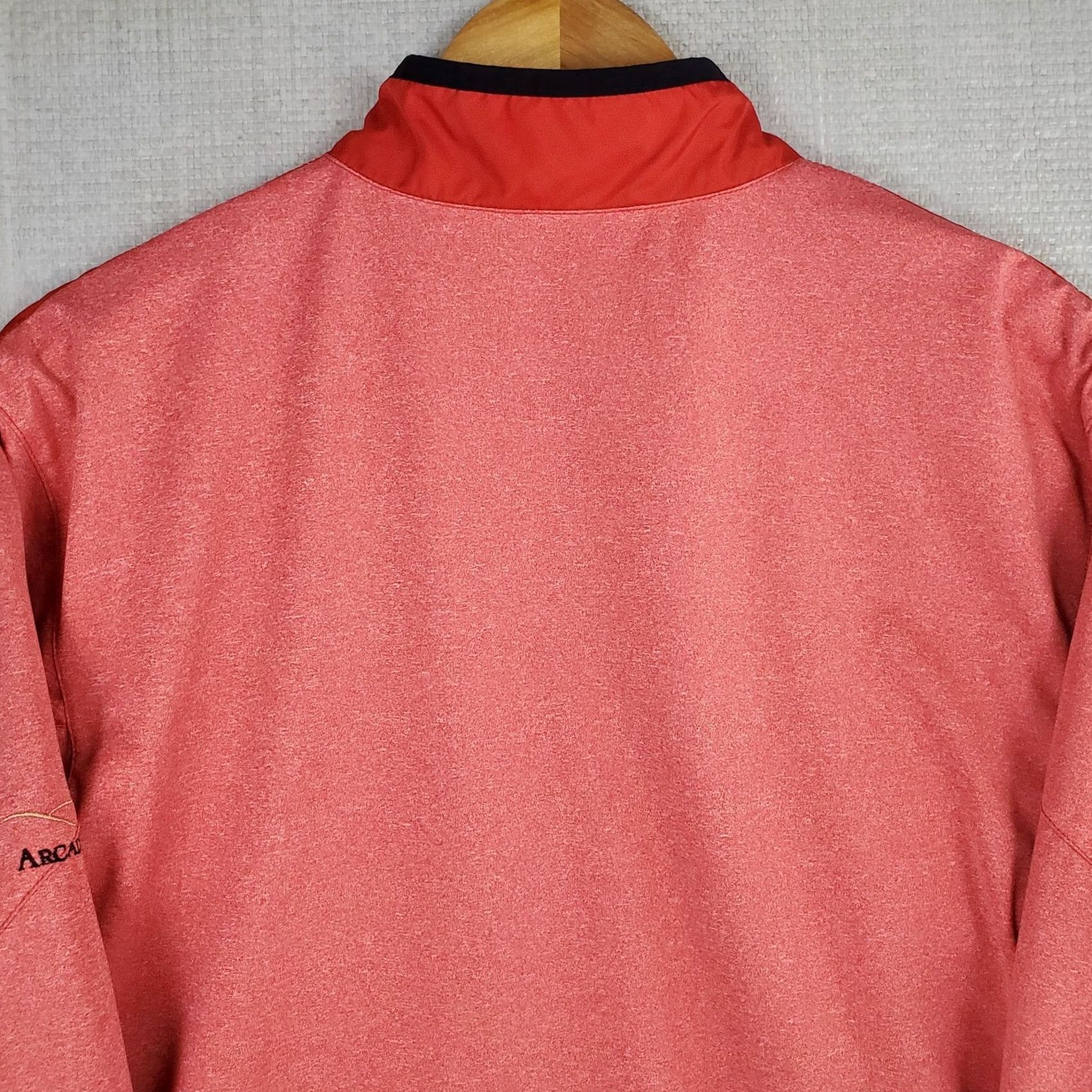 Nike Nike Golf Jacket Windbreaker 1/2 Zip Hardshell Arcadia Bluffs Mens Medium Red Size US M / EU 48-50 / 2 - 6 Thumbnail