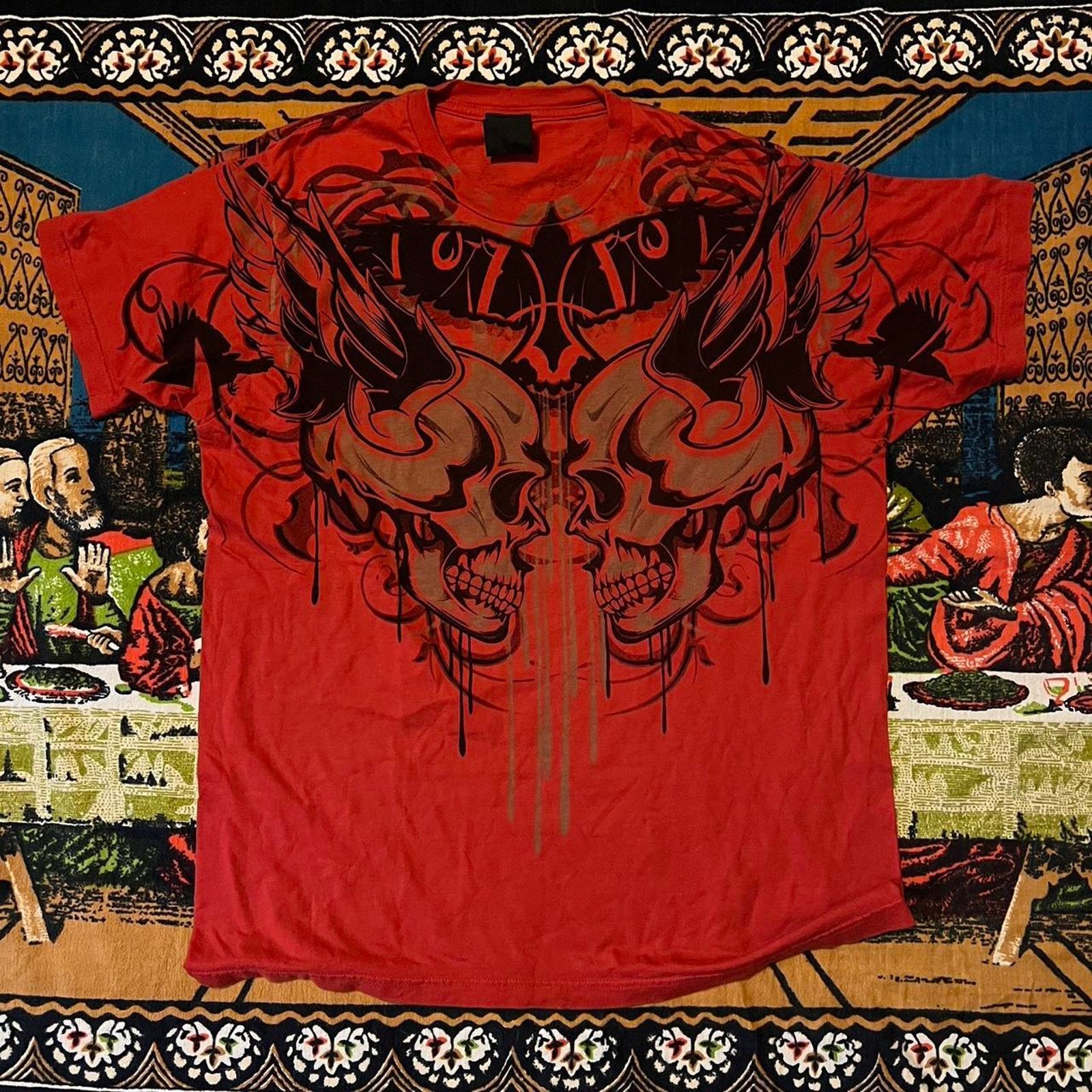 Affliction × JNCO × Tapout mens skull shirt mma elite style tapout y2k affliction goth Size US L / EU 52-54 / 3 - 1 Thumbnail