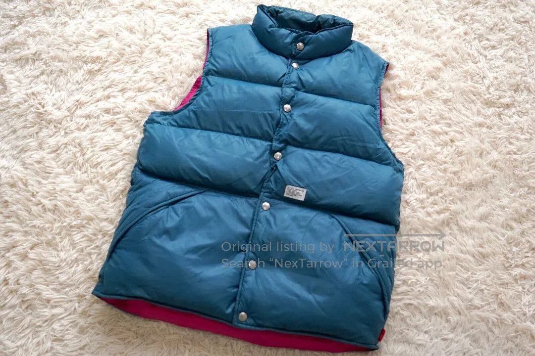 Wtaps Blue Puffer Vest with Button Closure - Size M. Size US M / EU 48-50 / 2 - 1 Thumbnail