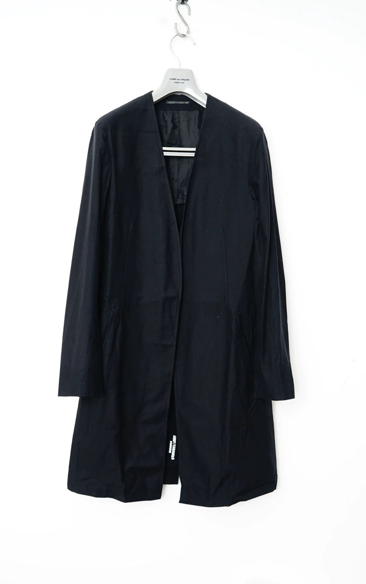 Yohji Yamamoto Yohji Yamamoto Collarless Mid-Length Coat - -DMC Size US M / EU 48-50 / 2 - 1 Thumbnail
