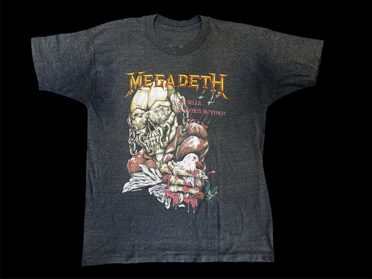 Band Tees × Vintage Vintage Megadeth 1987 Tee Size US M / EU 48-50 / 2 - 1 Thumbnail