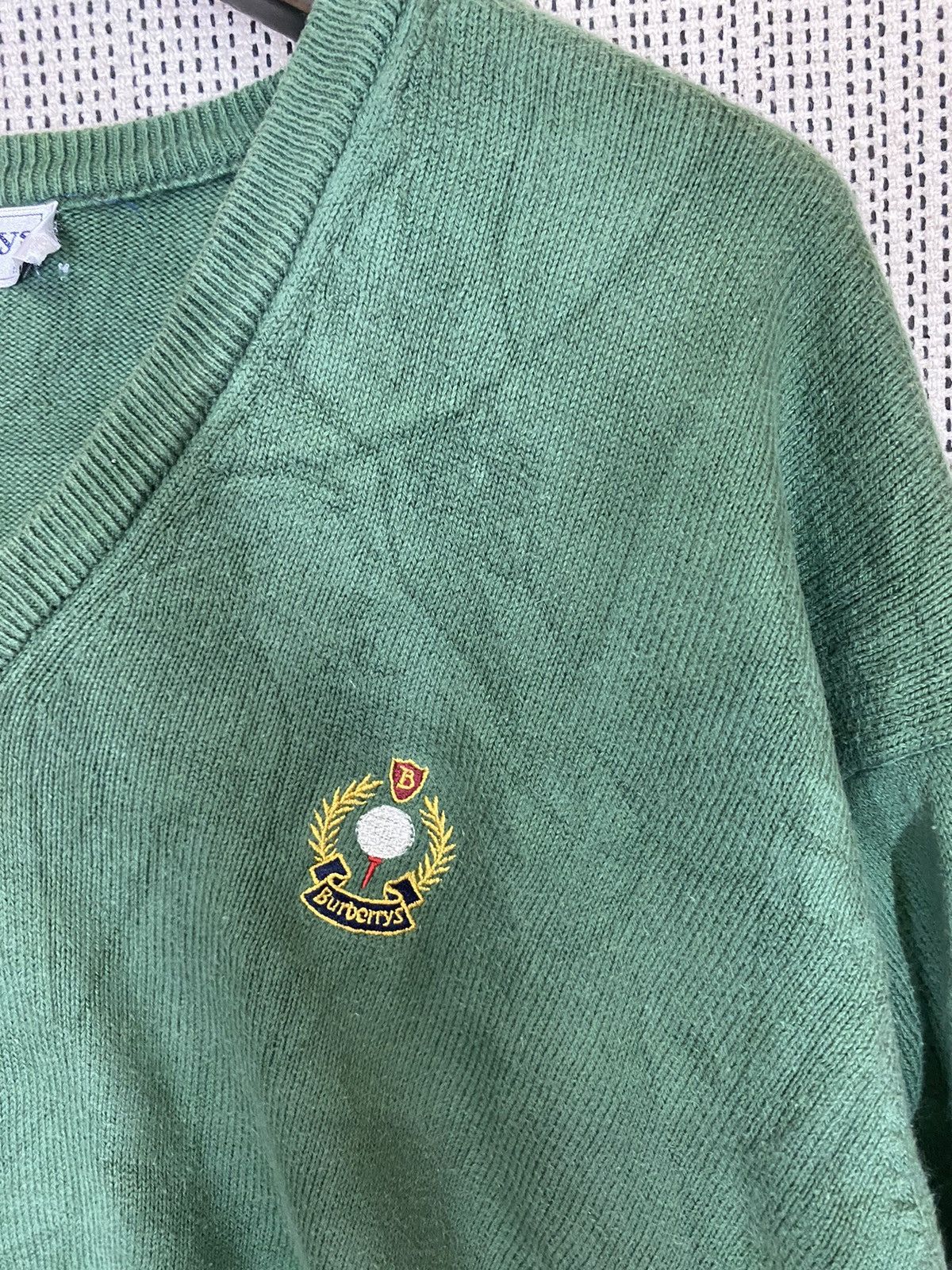 Burberry × Designer × Vintage ‼️VINTAGE BURBERRY SMALL LOGO KNIT SWEATER‼️ Size US XL / EU 56 / 4 - 3 Thumbnail