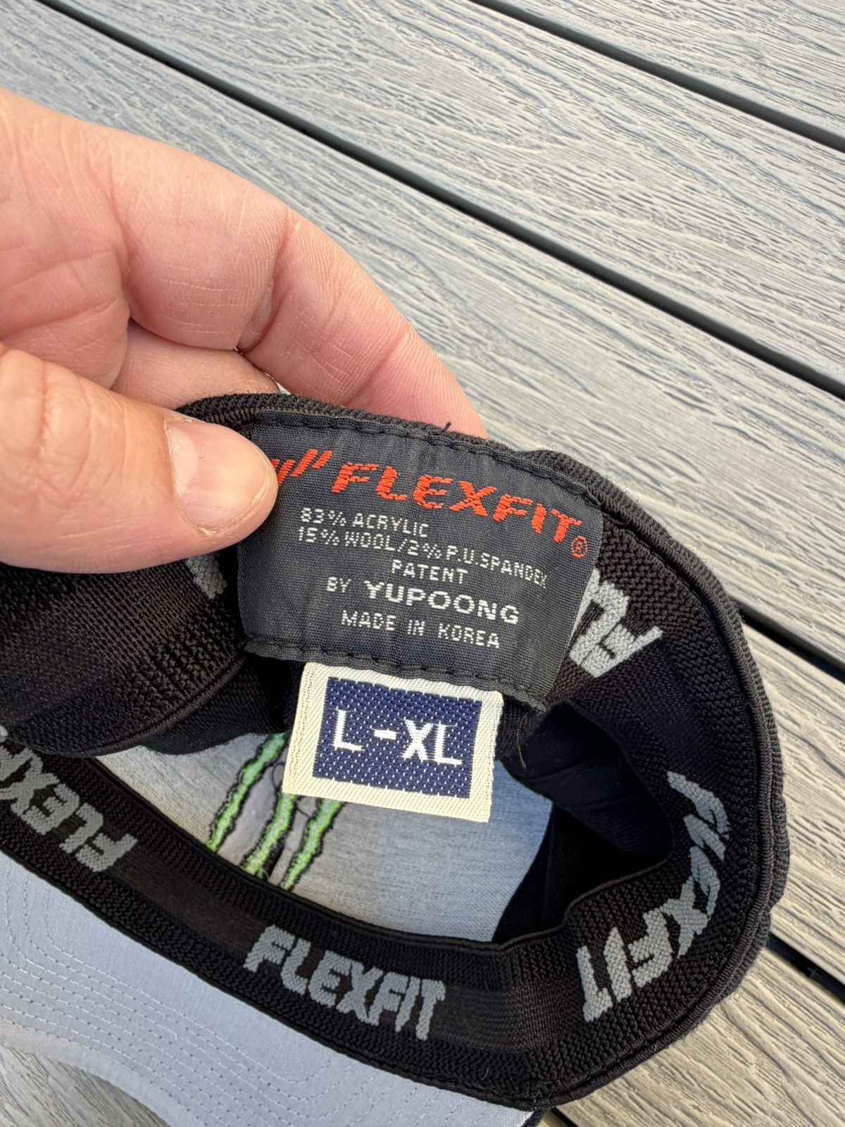 Other Vintage Monster Energy Flexfit Hat Fitted L/XL Size ONE SIZE - 5 Thumbnail