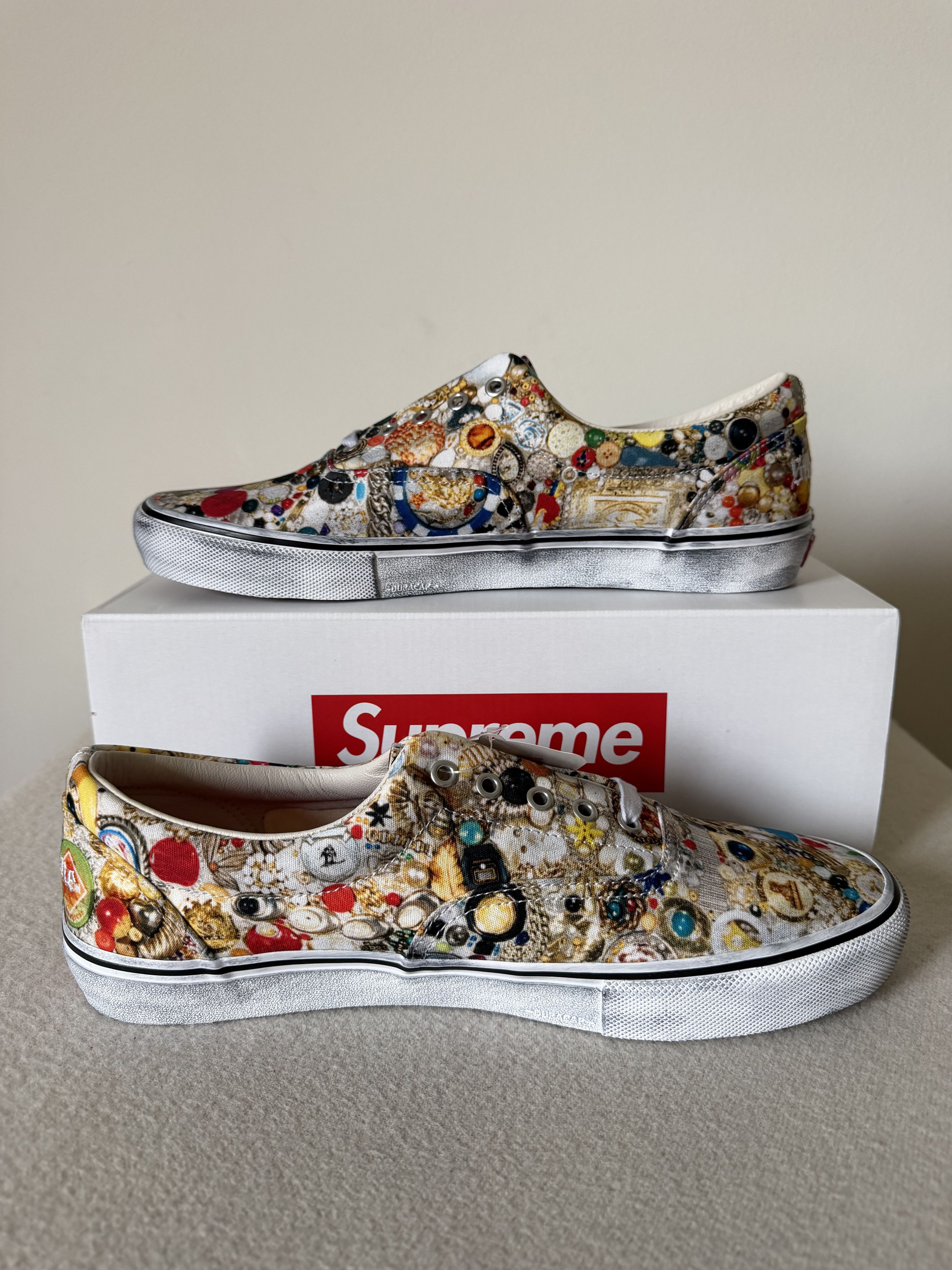 Supreme × Vans Supreme Vans Skate Era Mike Kelley in White Size US 13 / EU 46 - 3 Thumbnail