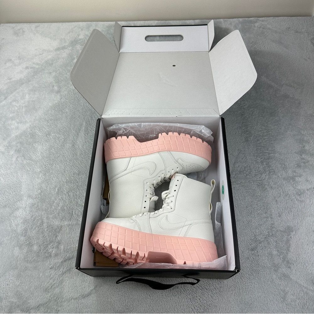 Jordan Brand Nike Air Jordan 1 Brooklyn Women's White Boots Sz 10 US/7.5 Size US 10 / IT 40 - 4 Thumbnail
