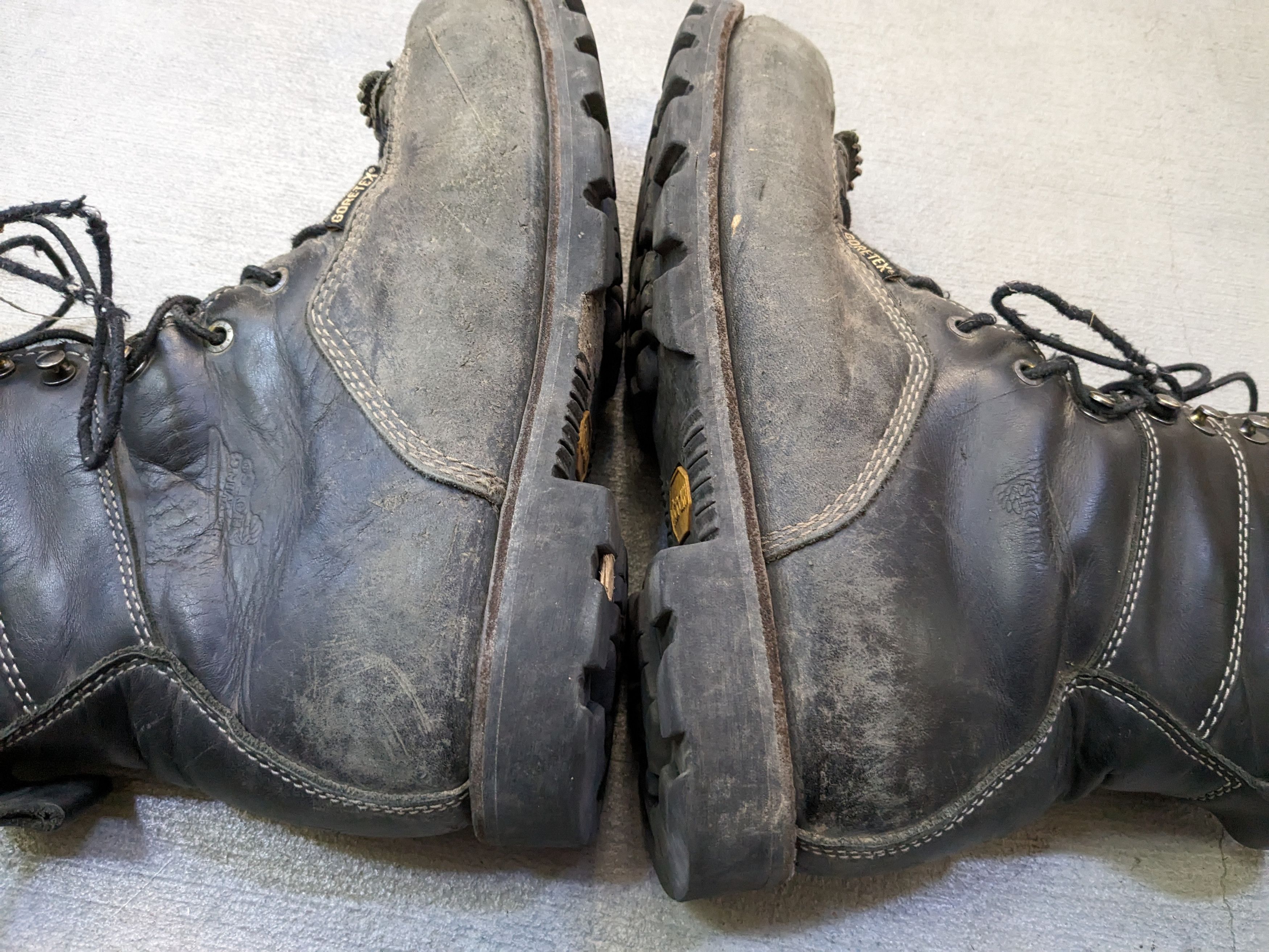 Red Wing Vintage Red Wings Work Boots 11.5 D Combat Black Leather Size US 11.5 / EU 44-45 - 8 Thumbnail