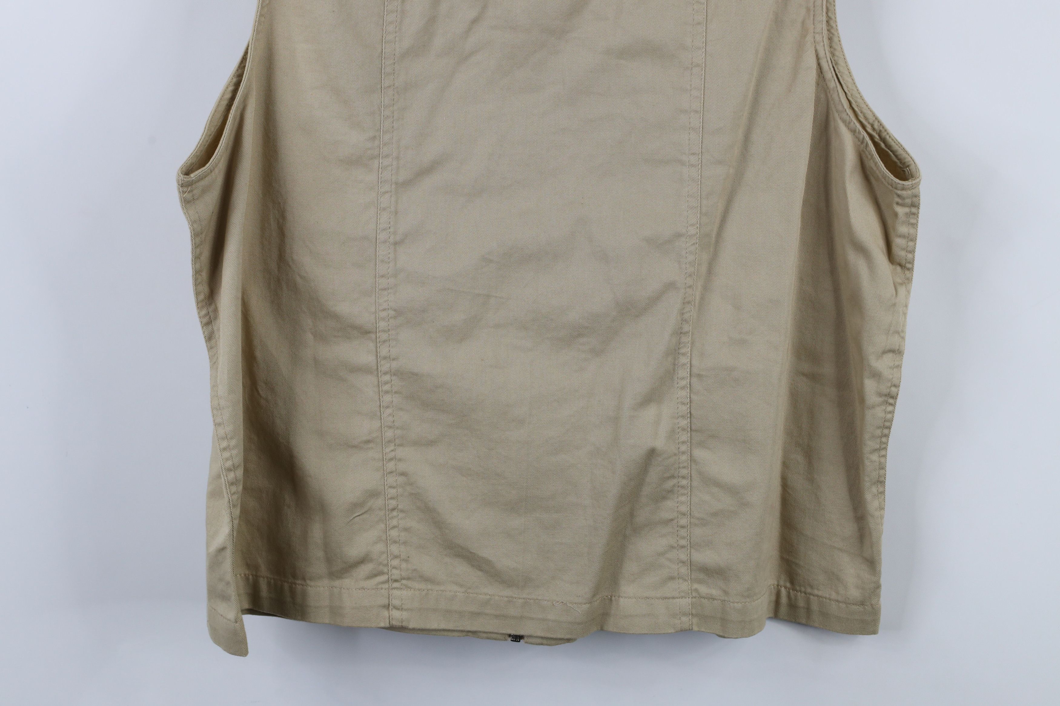 Vintage Vintage 90s Streetwear Full Zip Sleeveless Vest Jacket Beige Size M / US 6-8 / IT 42-44 - 12 Thumbnail