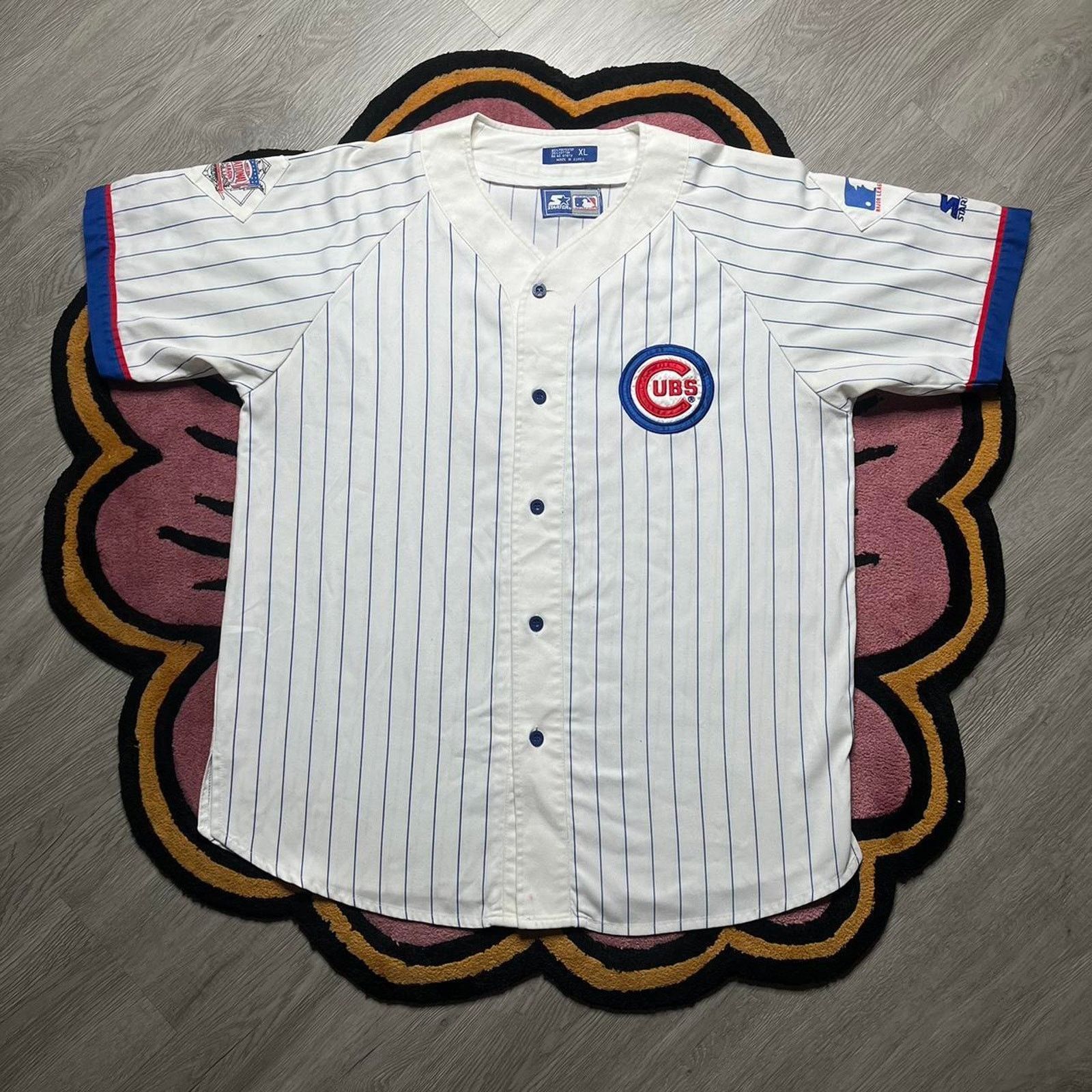 Vintage 90s Starter 2024 Cubs Button Down Jer