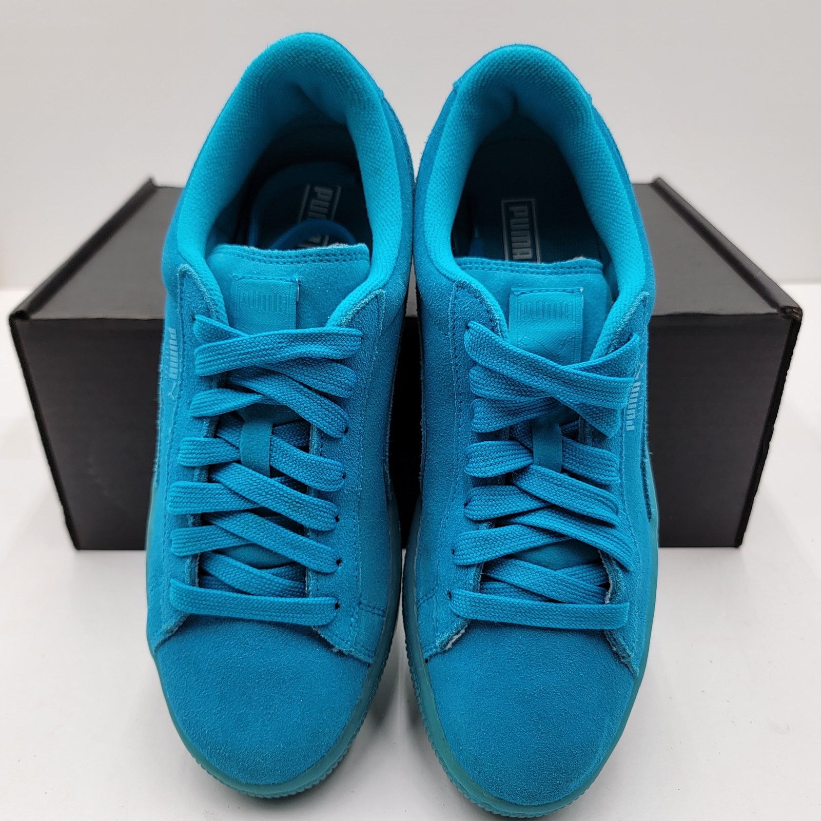 Puma Puma Suede Iced Fluo Jr 'Atomic Blue' Sz 7C 361936-02 (254) Size US 7 / IT 37 - 4 Thumbnail