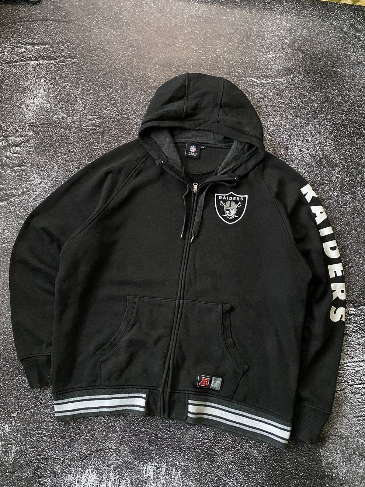 NFL NFL Raiders Zip Hoodie Hoodie 90's Size US XXL / EU 58 / 5 - 2 Thumbnail