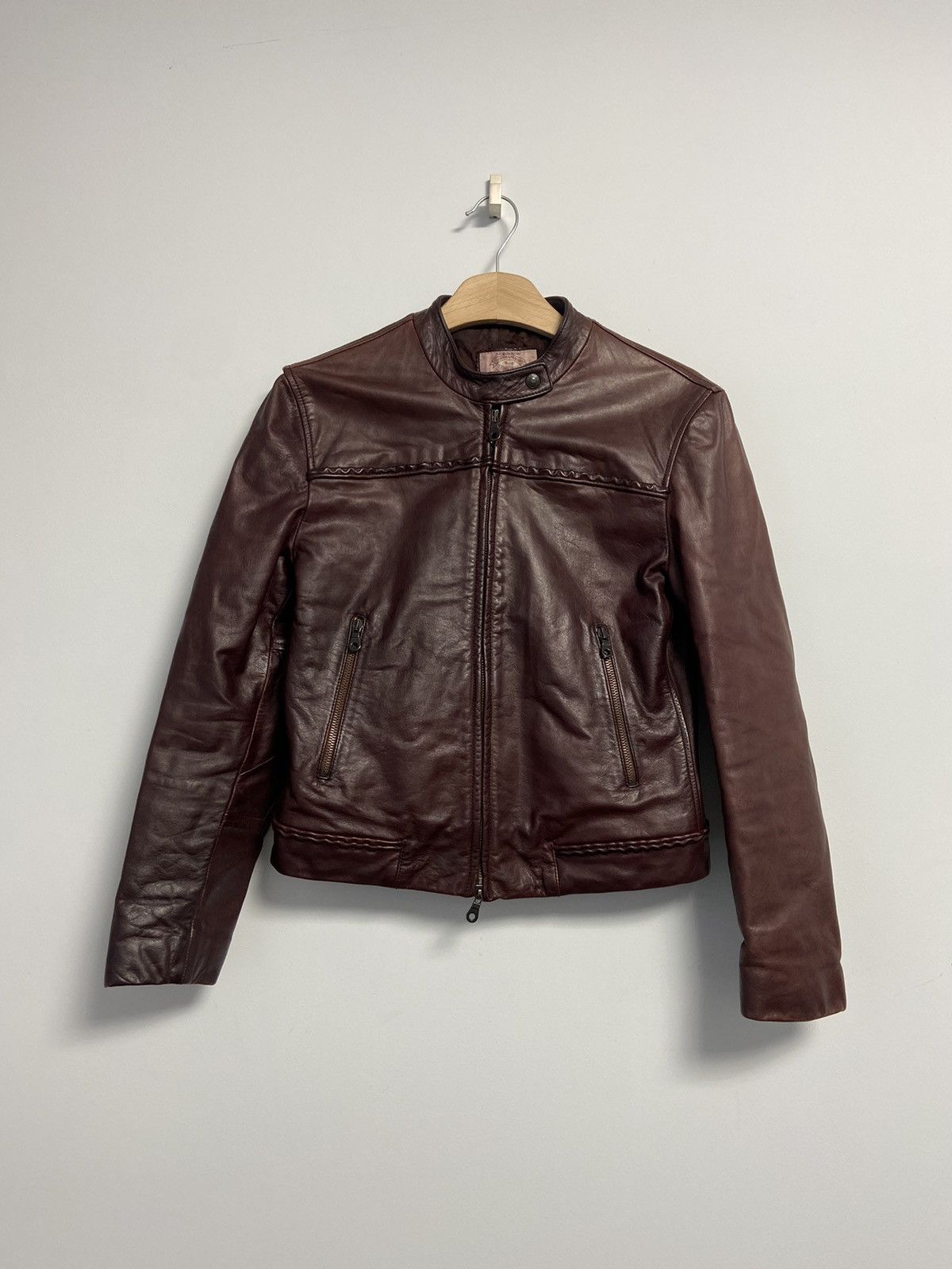 Giorgio Armani Giorgio Armani Vintage Leather Jacket Size M / US 6-8 / IT 42-44 - 1 Thumbnail