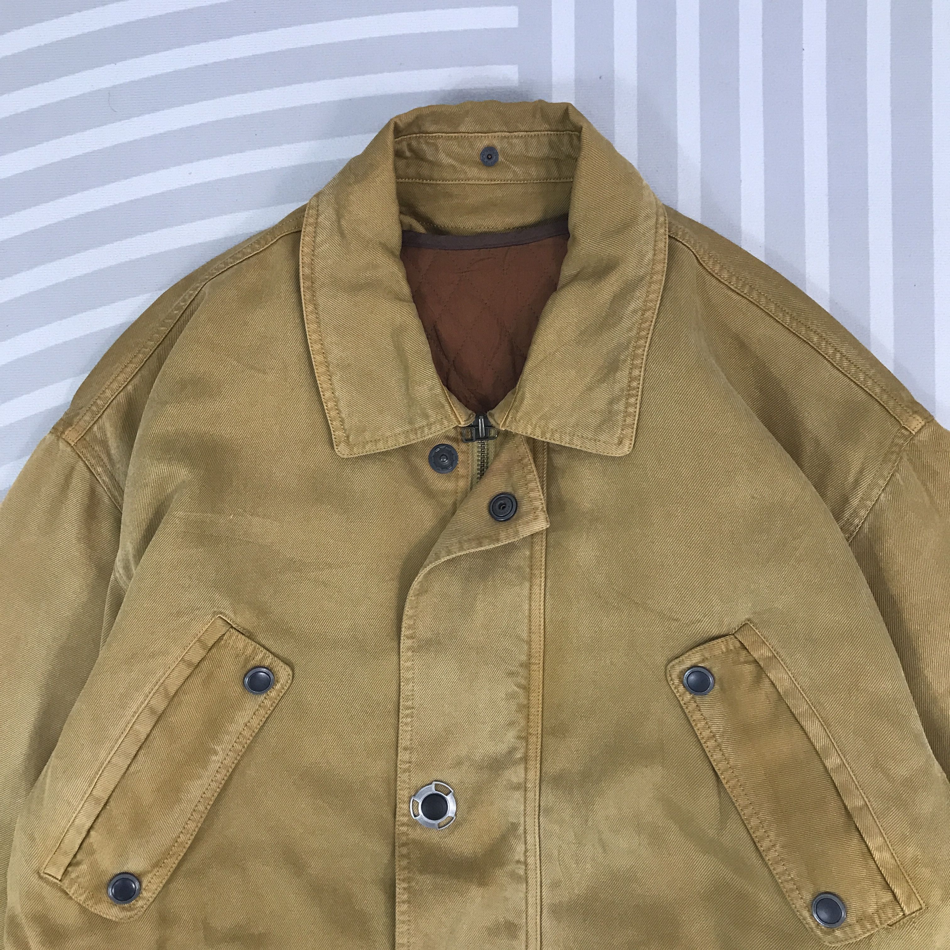 Charles Jourdan × Japanese Brand × Vintage Vintage Charles Jourdan khaki chore coat Jacket Size US M / EU 48-50 / 2 - 2 Thumbnail