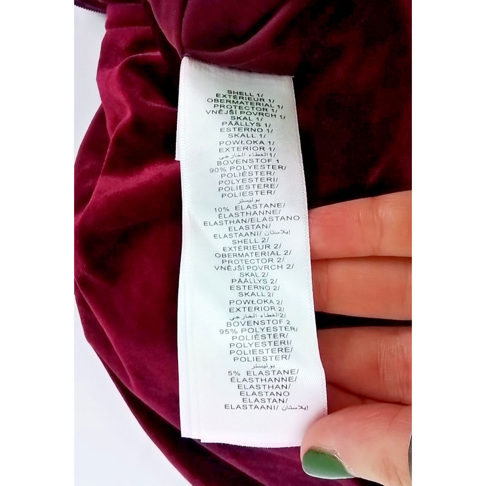 Adrianna Papell Adrianna Papell NWT Dress Women's 2 Burgundy Velvet Cascade Size XS / US 0-2 / IT 36-38 - 12 Thumbnail