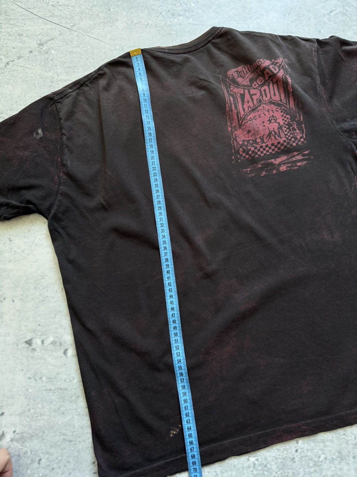 Tapout × Vintage Tapout blood big logo tee awesome Avant Garde style Size US L / EU 52-54 / 3 - 10 Thumbnail