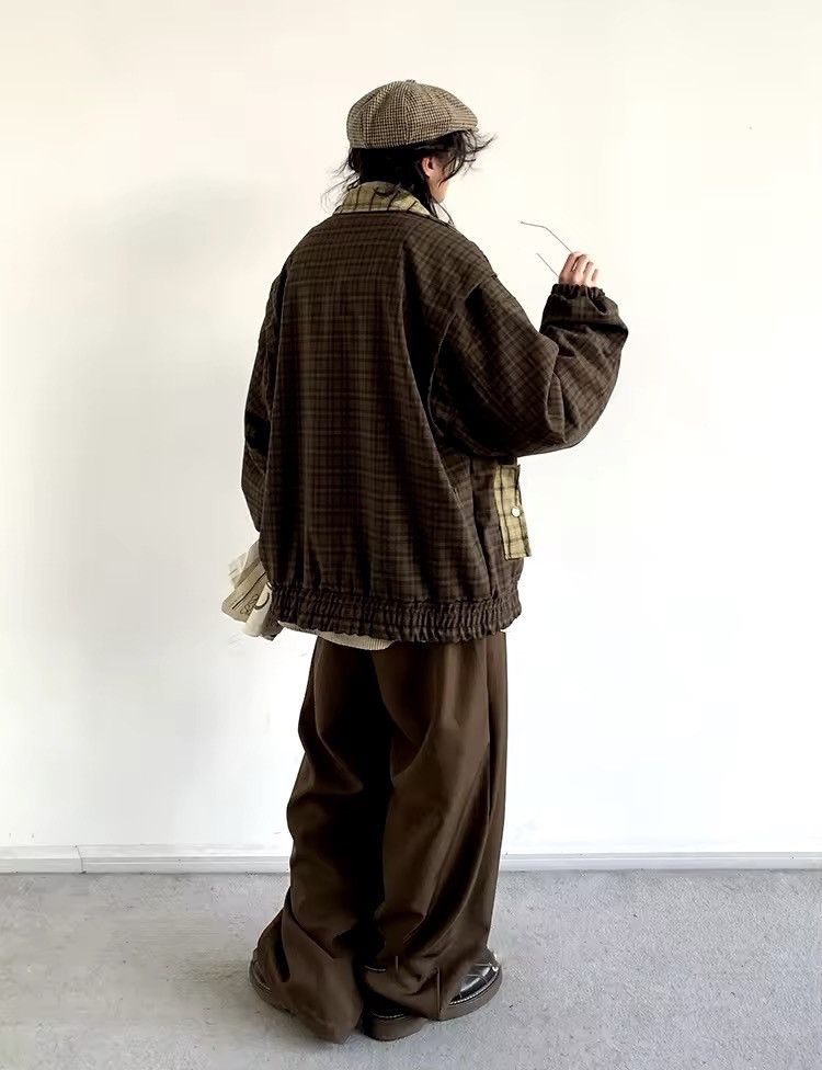 Other Streetwear Casual Oversized Patchwork Plaid Design Jacket Size US M / EU 48-50 / 2 - 10 Thumbnail