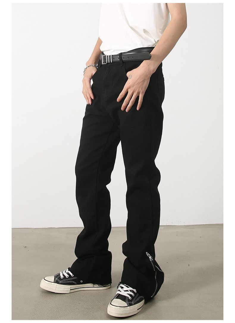 Japanese Brand × Jean Men's loose straight raw edge casual flared jeans Size US 32 / EU 48 - 5 Thumbnail