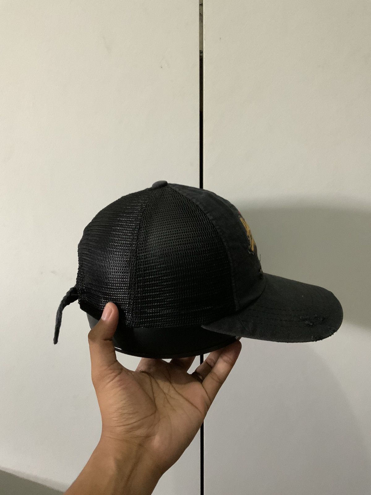Japanese Brand Aviator Patches Black Trucker Hat Size ONE SIZE - 4 Thumbnail