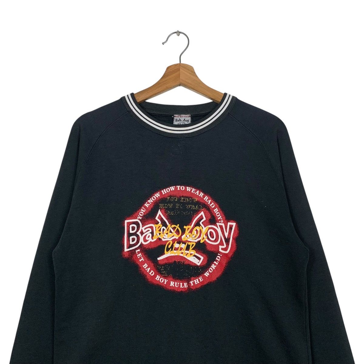 Japanese Brand Japanese Brand Bad Boy Club Big Logo Crewneck Sweatshirt Size US M / EU 48-50 / 2 - 2 Thumbnail