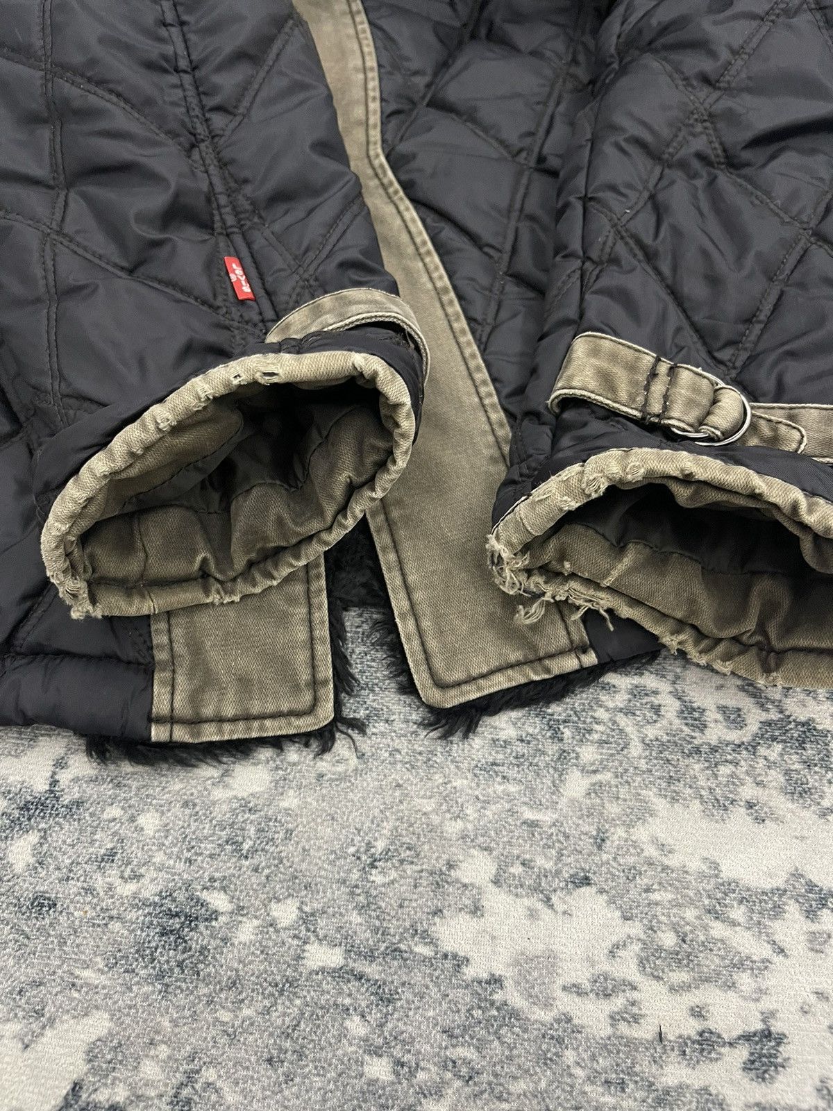 Levi's Levis Quilted Jacket Distressed Size US M / EU 48-50 / 2 - 8 Thumbnail
