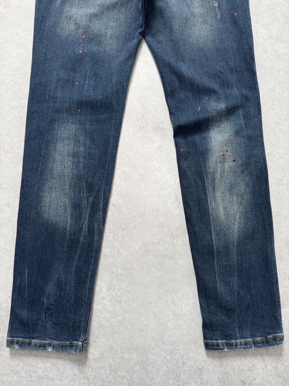 Dsquared2 Dsquared2 Denim Slim Jean Painted Jeans Size US 34 / EU 50 - 7 Thumbnail