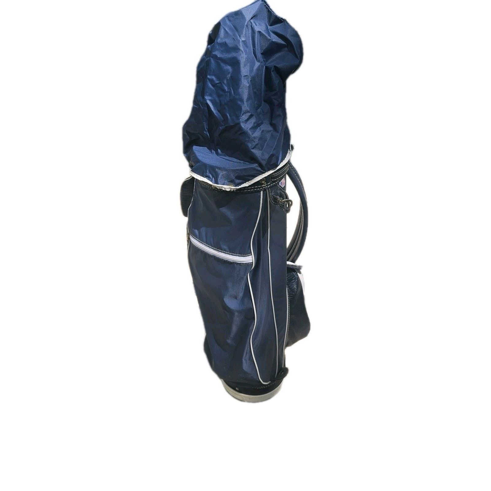 Hot Topic VTG Hot-Z Golf Bag 6 Way Leather & Canvas Rain Cover USA Size ONE SIZE - 7 Thumbnail