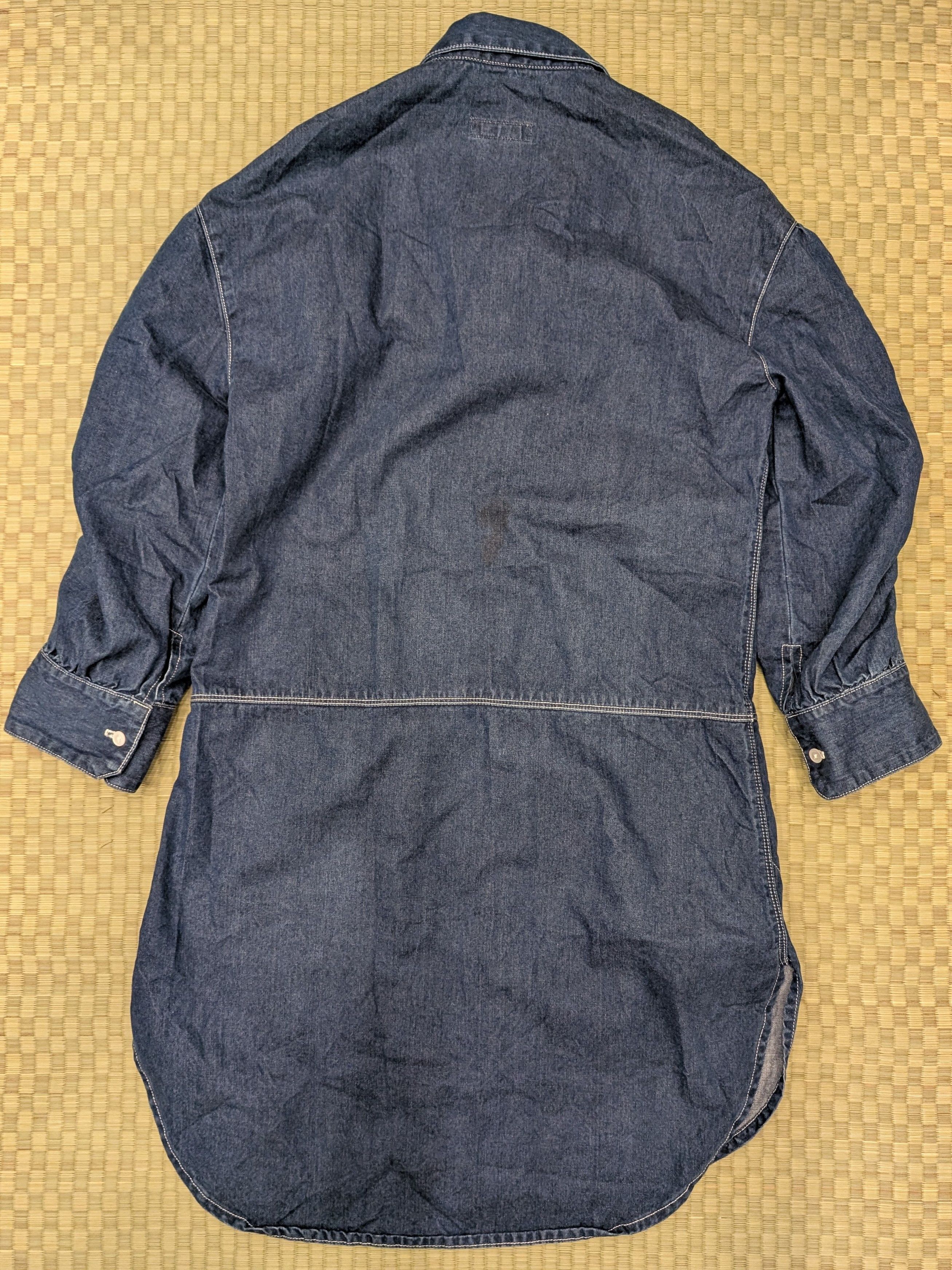 Burberry Burberry Button Down Denim High-Low Blue Jean Shirt Dress Size S / US 4 / IT 40 - 2 Thumbnail