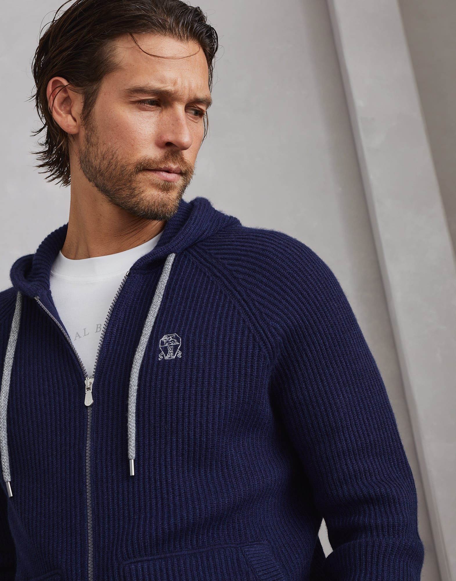 Brunello Cucinelli o1la1rc1a0925 Cashmere Cardigan in Blue Size US M / EU 48-50 / 2 - 3 Thumbnail