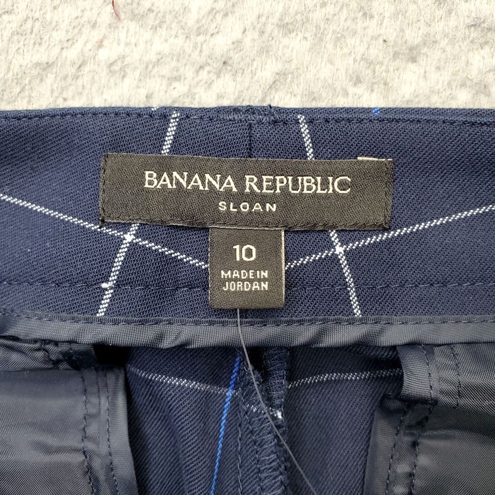Banana Republic Banana Republic Sloan Dress Pants Womens 10 Multi Plaid Slim Tapered Workwear Pants Size 32" / US 10 / IT 46 - 7 Thumbnail