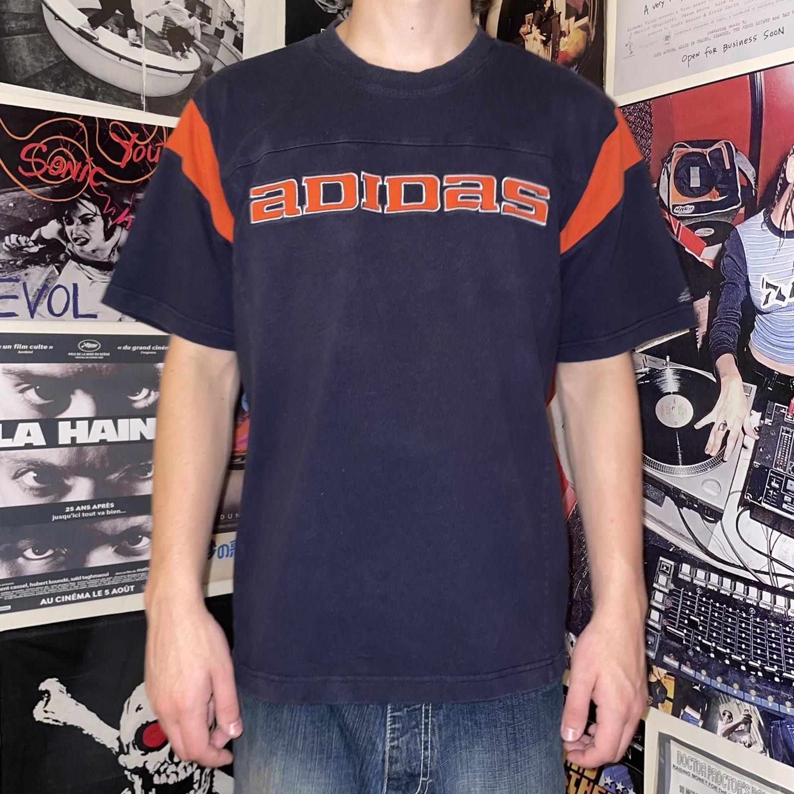 Adidas Adidas 90s Embroidered Panelled T-Shirt M Size US M / EU 48-50 / 2 - 8 Thumbnail
