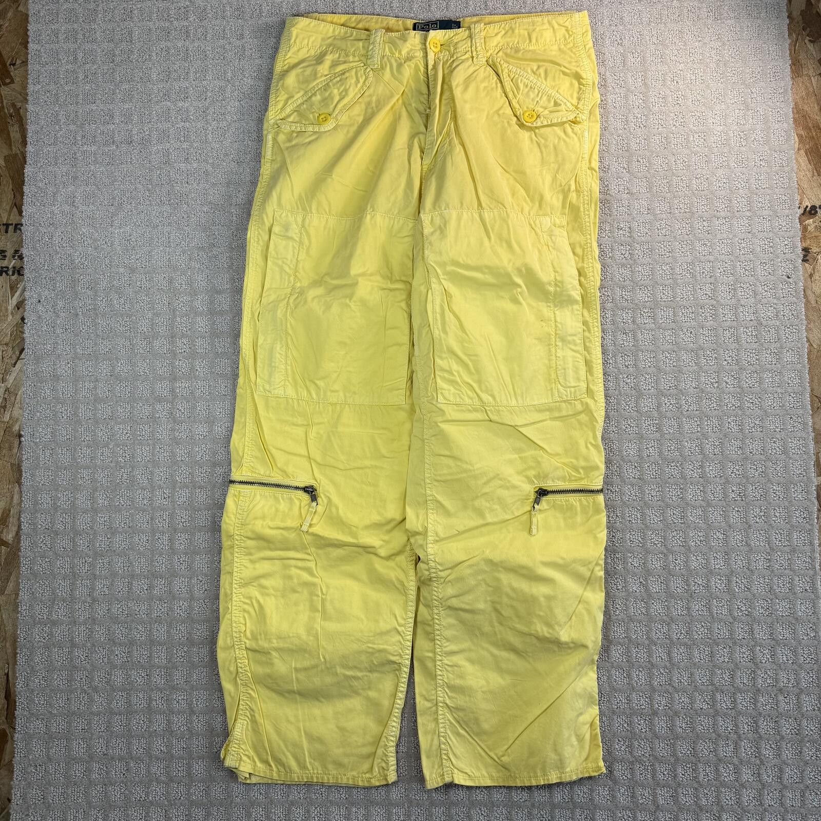 Polo Ralph Lauren vintage polo ralph lauren yellow cargo pants 32 Size US 32 / EU 48 - 1 Thumbnail