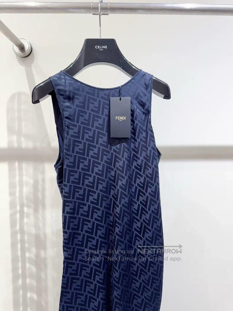 Fendi Fendi Logo-Embellished Maxi Dress, deep blue Size 4XL / US 24-26 - 2 Thumbnail
