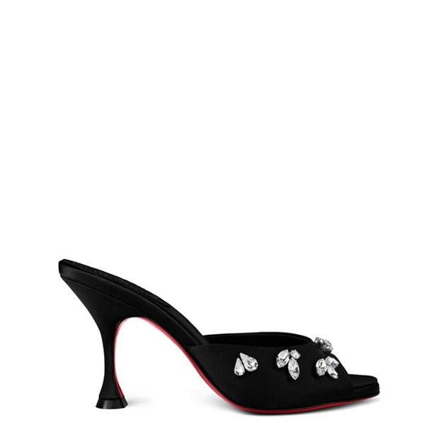 Christian Louboutin Degraqueen Satin Mules Size US 11 / IT 41 - 1 Thumbnail