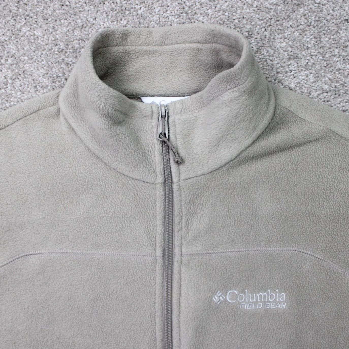Vintage Columbia Vest Mens XL Beige Full Zip 3-in-1 Jacket Coat Polyester Fleece Outdoor Hiking Winter Fall Spring Logo Zipper Size US XL / EU 56 / 4 - 6 Thumbnail
