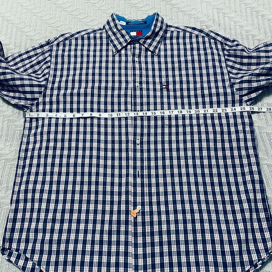 Tommy Hilfiger Tommy Hilfiger navy plaid button down Size US XL / EU 56 / 4 - 6 Thumbnail