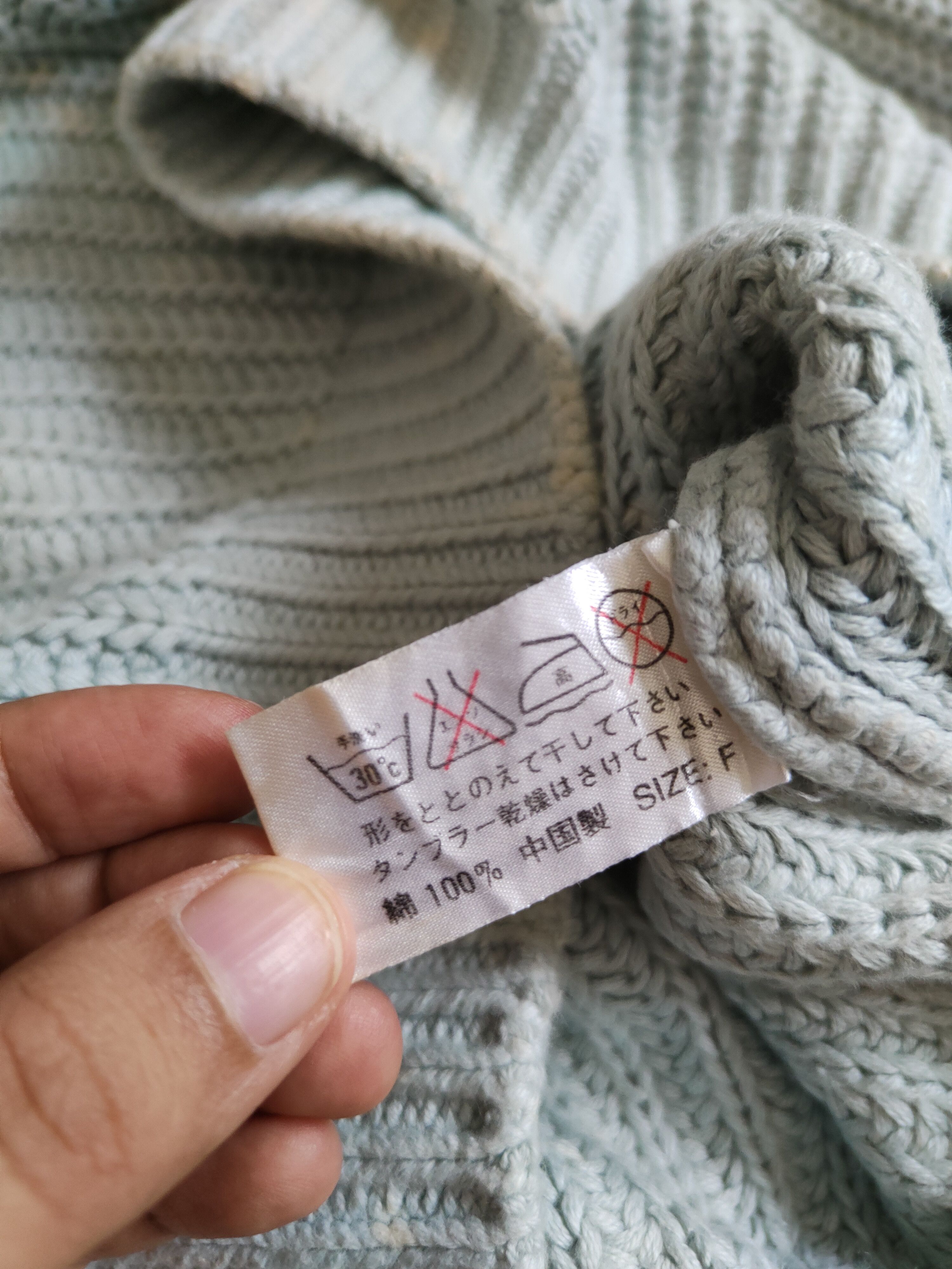 Homespun Knitwear × Japanese Brand × Vintage Wonder Stafe Blue Faded Knitwear Sweatshirts #S2373 Size XL / US 12-14 / IT 48-50 - 10 Thumbnail