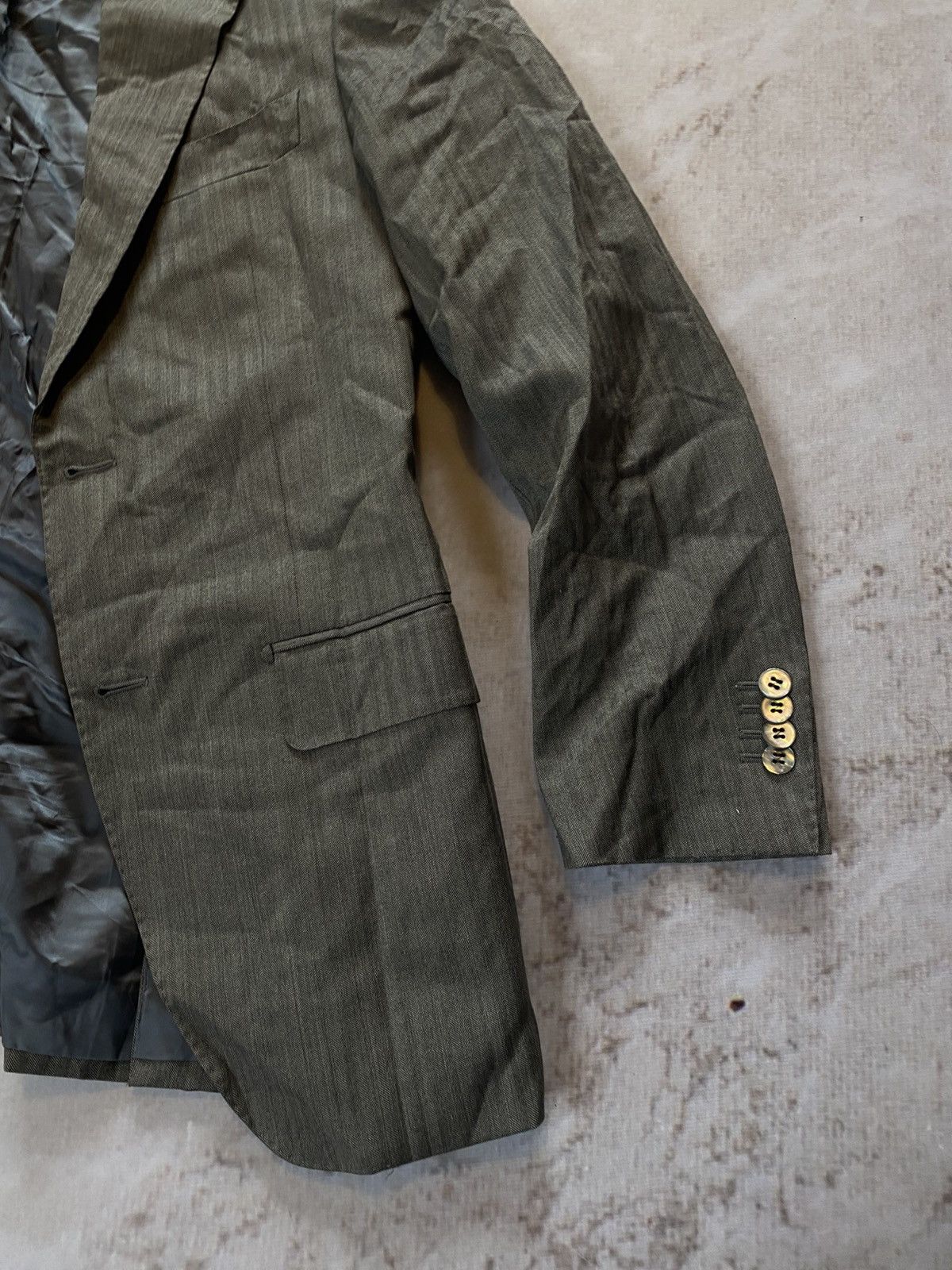 Suitsupply × Vintage Vintage Suitsupply Pure Wool Super 110s Blazer Size 44S - 5 Thumbnail