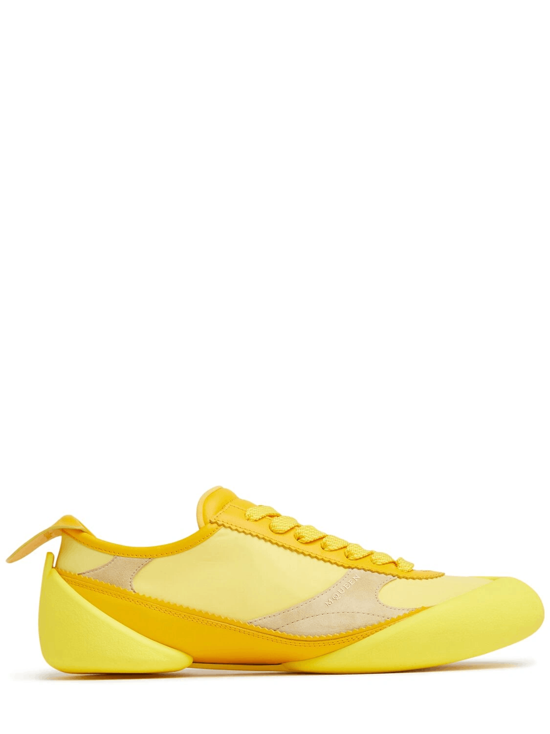Alexander McQueen ALEXANDER MCQUEEN Flexion Men's Yellow Leather Sneakers Size US 11 / EU 44 - 1 Thumbnail