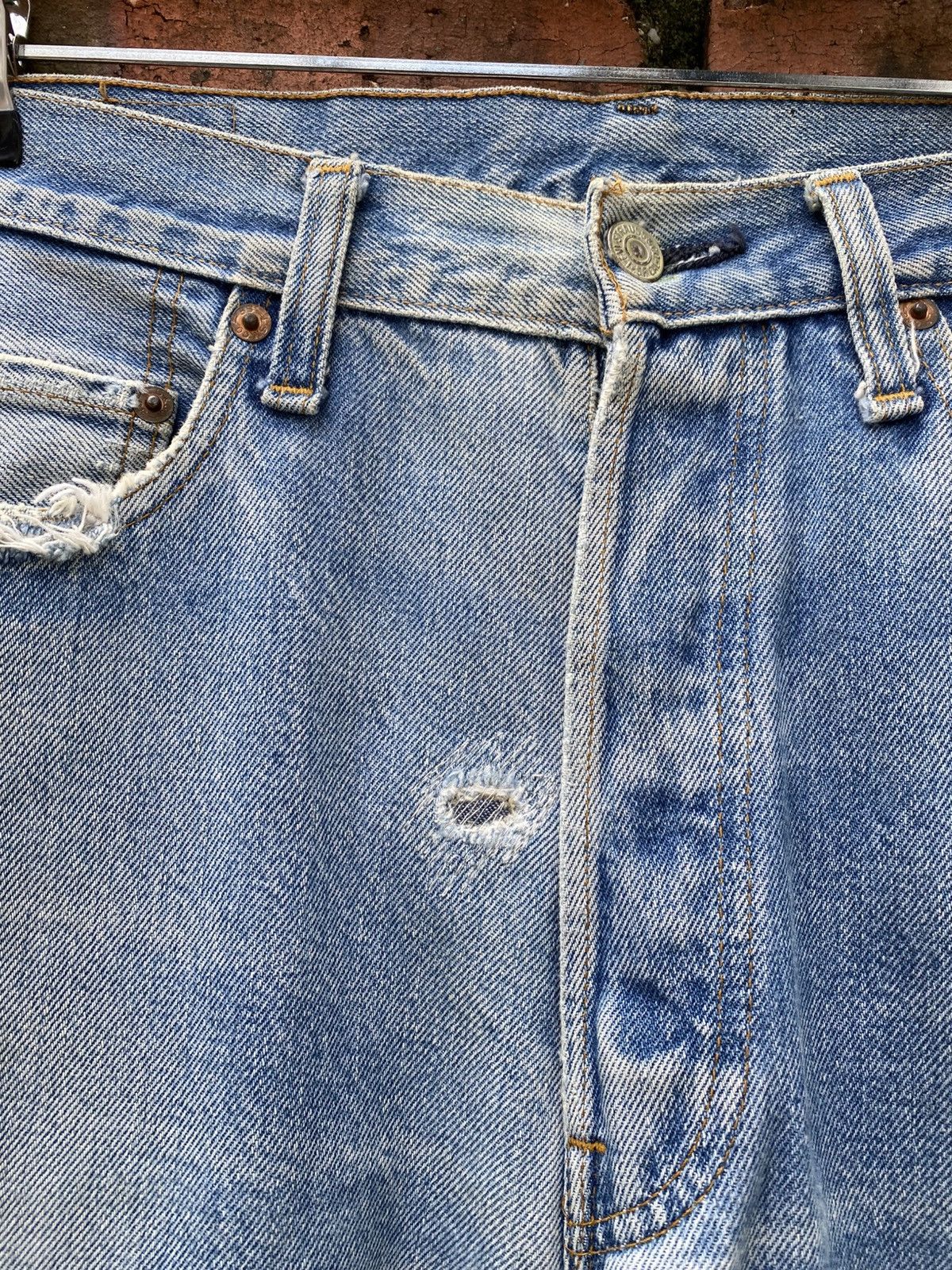 Levi's × Levi's Vintage Clothing × Vintage W33x29.5 Vintage levi's 501 redline repaired made in USA Size US 33 - 3 Thumbnail