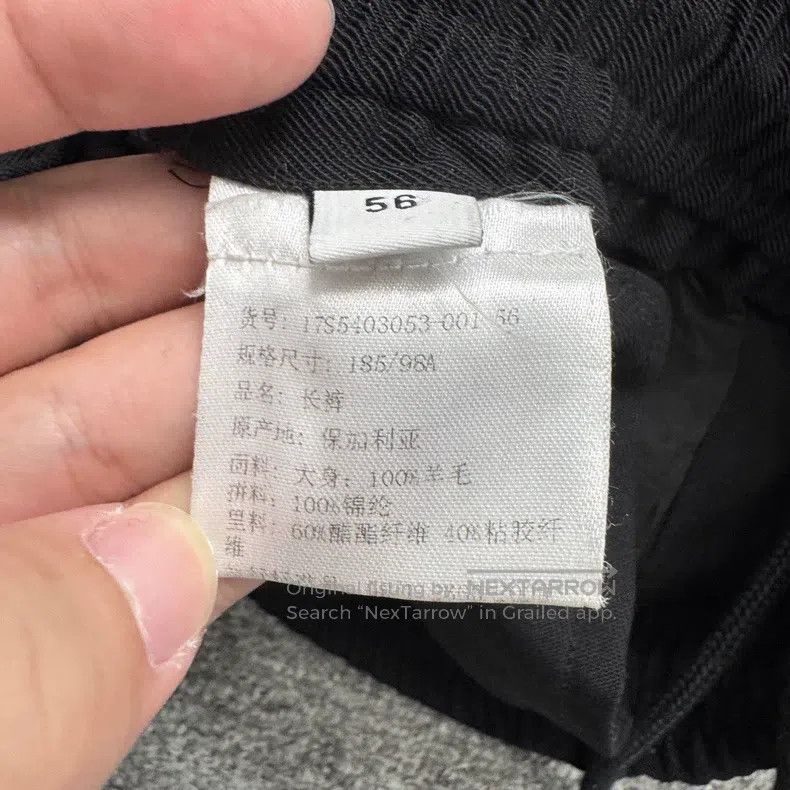 Givenchy Givenchy Black and Red Stitched Wool Casual Pants Size US 40 / EU 56 - 3 Thumbnail