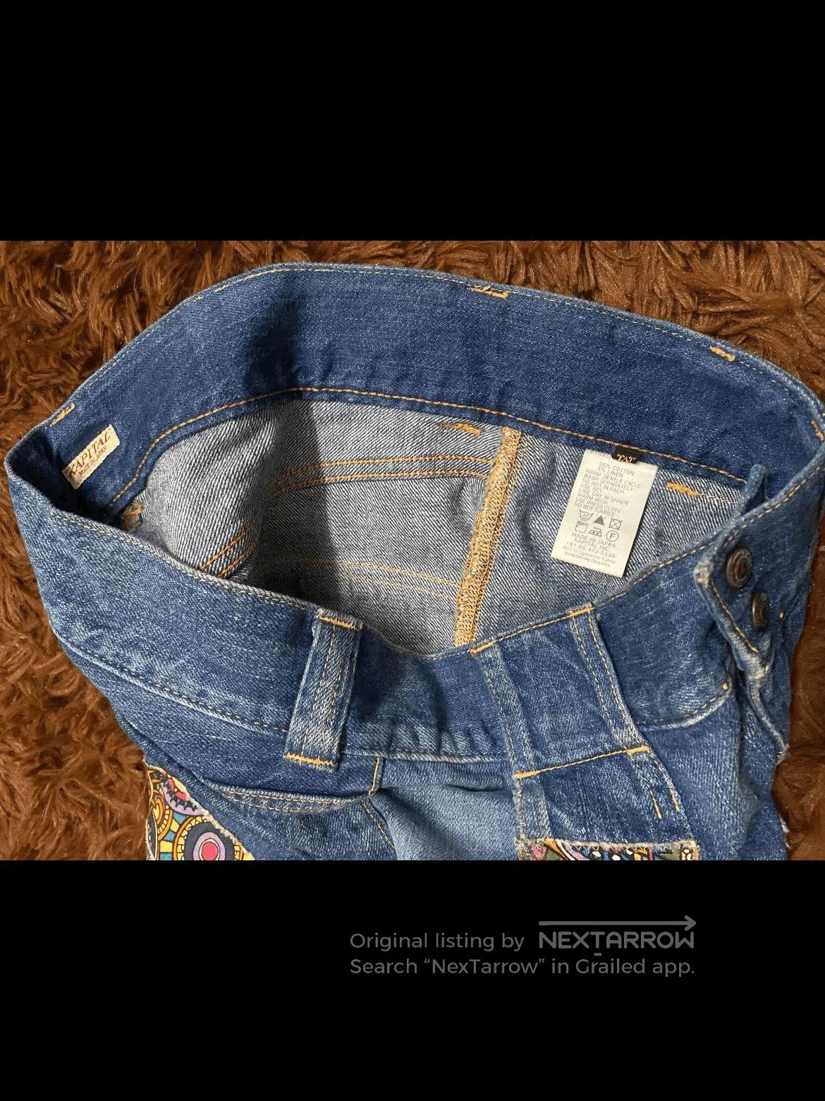 Kapital Sz 2 KAPITAL 14AW BORO Patches Denim Shorts. Size US 30 / EU 46 - 3 Thumbnail