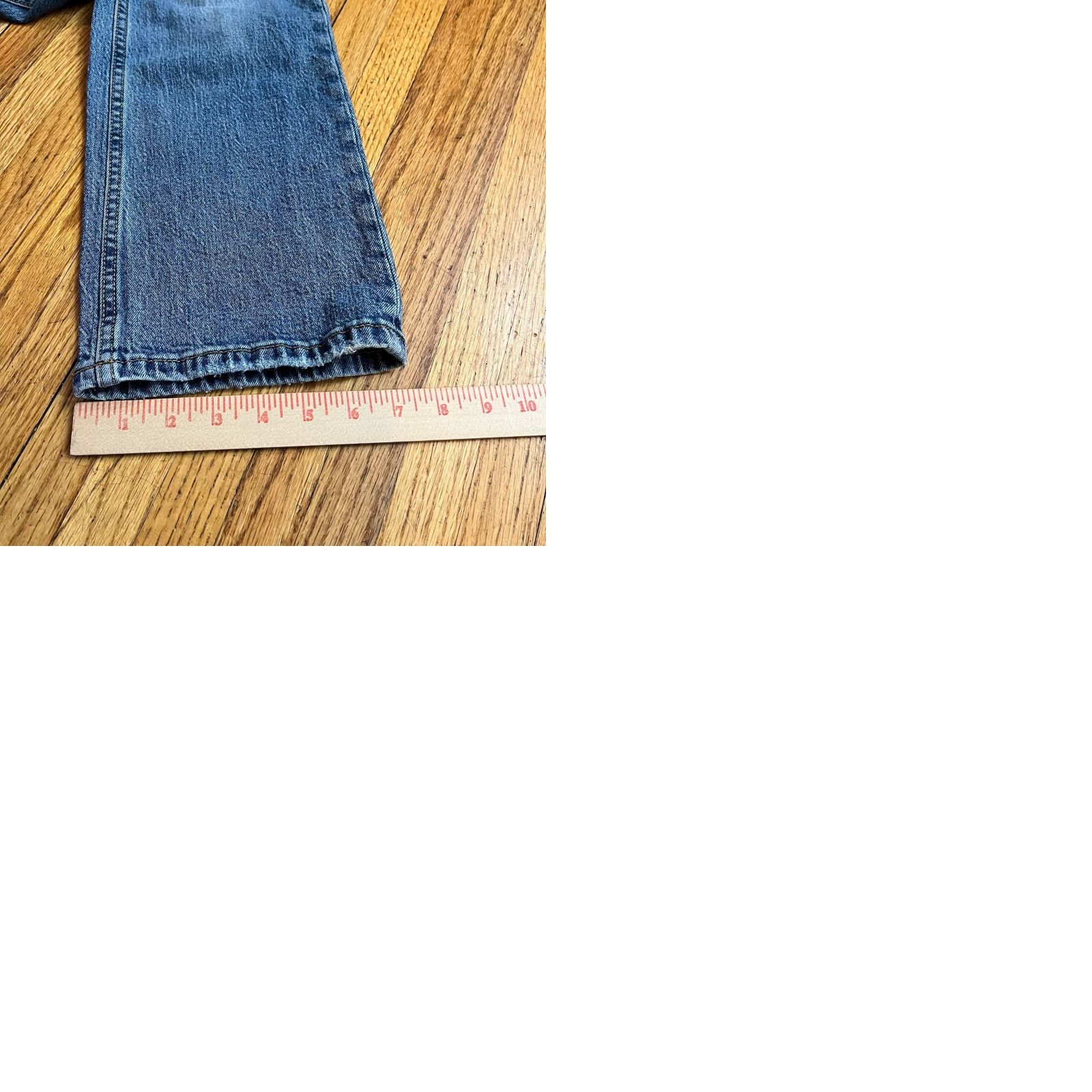 Vintage Pilcro Anthropologie Jeans Womens 27 Straight Distressed Blue Pants Regular Size 27 Womens Jeans Blue Distressed Straight 27 29x26 Size 27" / US 4 / IT 40 - 9 Thumbnail