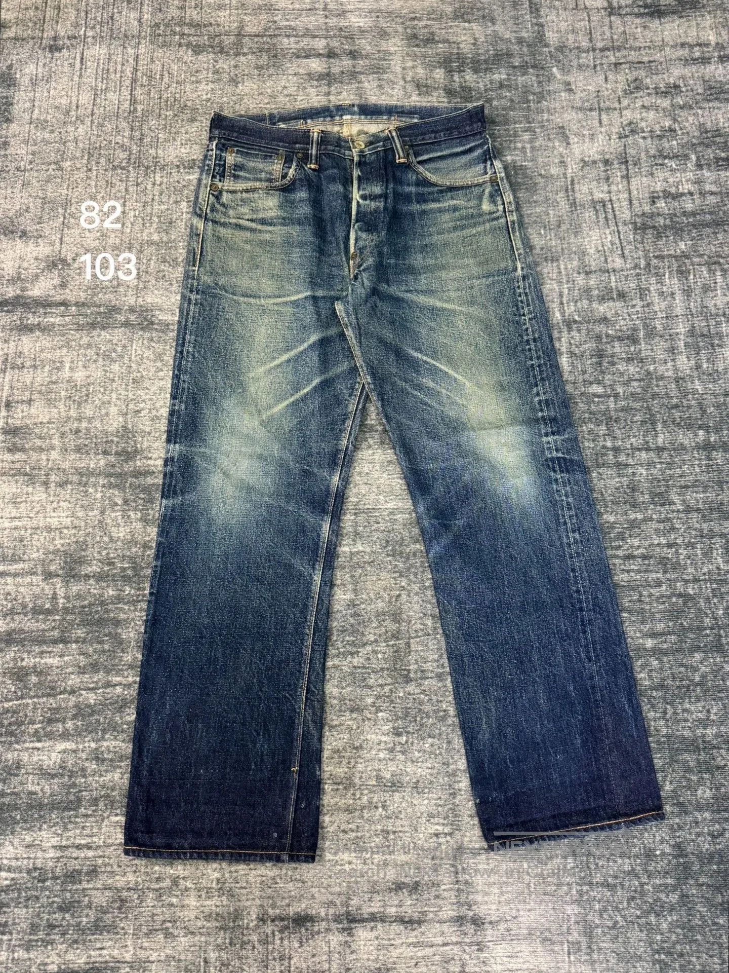 Vintage Vintage 700 Japan Washed Retro Blue Jeans. Size US 32 / EU 48 - 1 Thumbnail