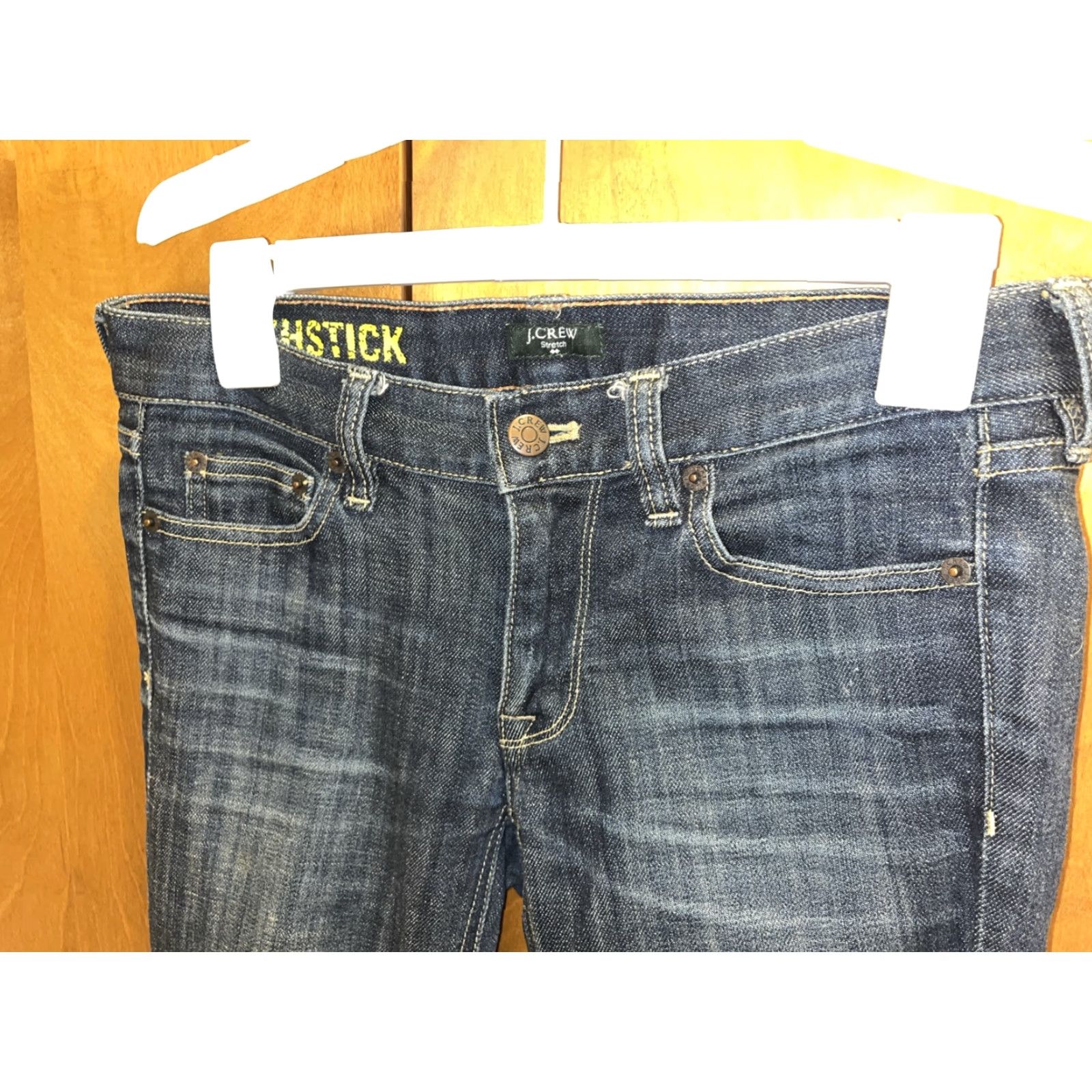 J.Crew J.Crew Jeans Womens Matchstick Stretch Dark Blue Straight Leg Size 26S Size 26" / US 2 / IT 38 - 2 Thumbnail