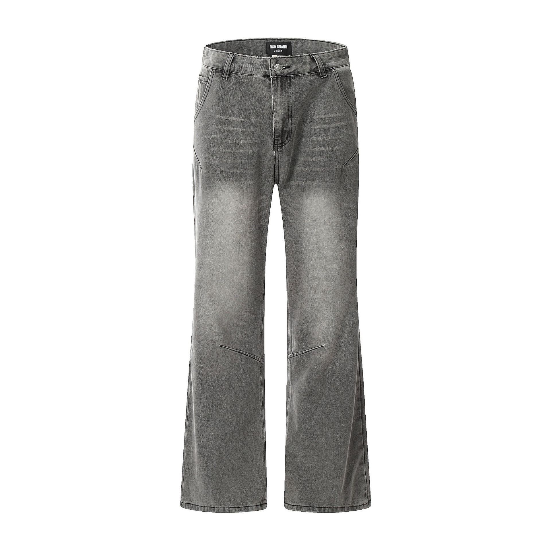 Japanese Brand × Jean American retro high street gradient washed straight jeans Size US 34 / EU 50 - 1 Thumbnail