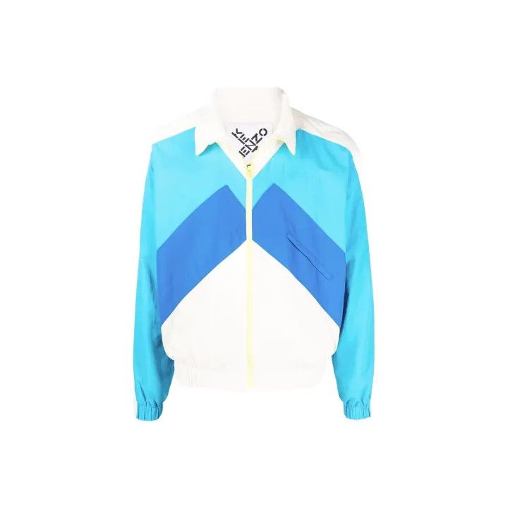 Kenzo KENZO Color Block Windbreaker Jacket for Men 0079 Size US S / EU 44-46 / 1 - 1 Thumbnail