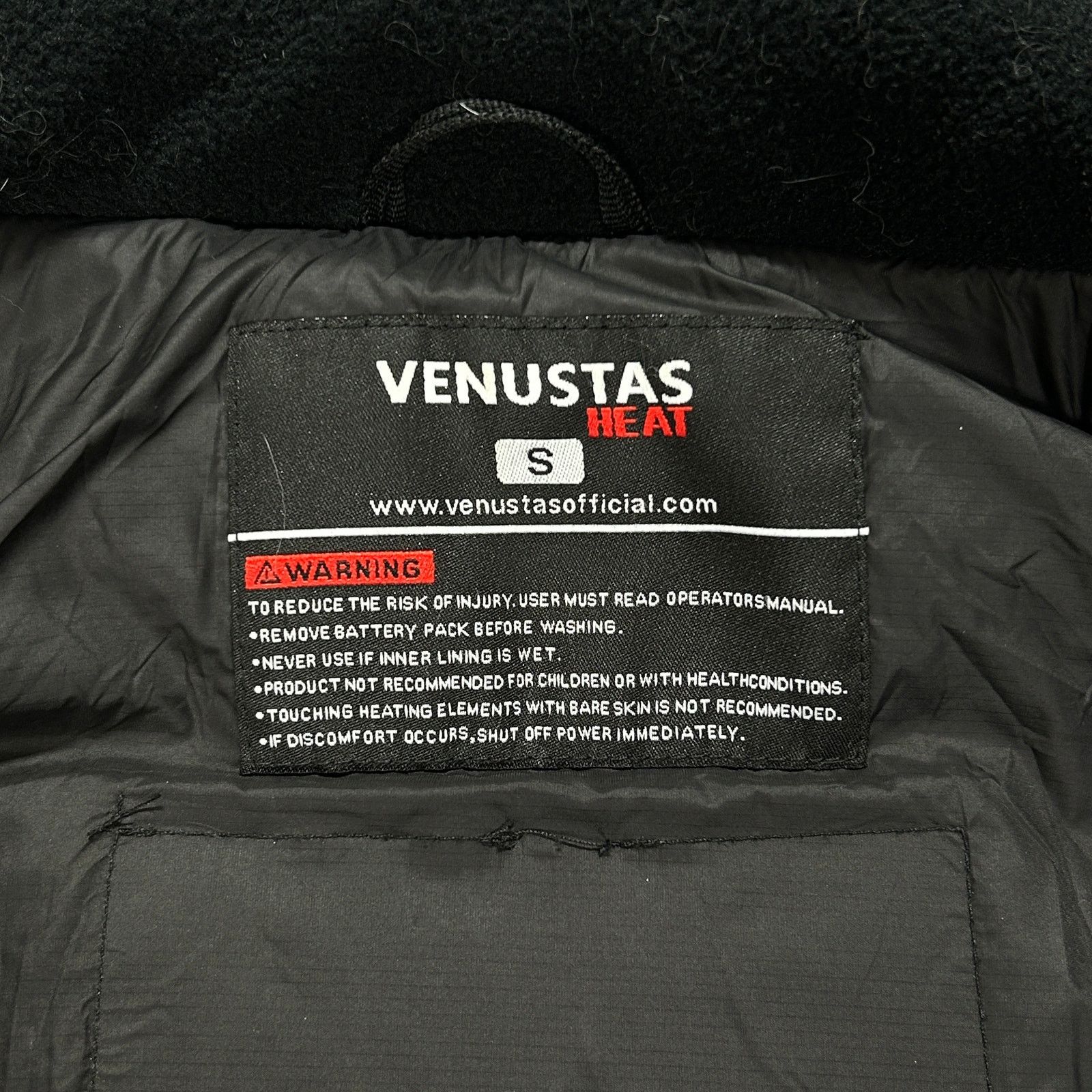 Other Venustas Heated black fleece jacket battery powered womens S Size S / US 4 / IT 40 - 5 Thumbnail