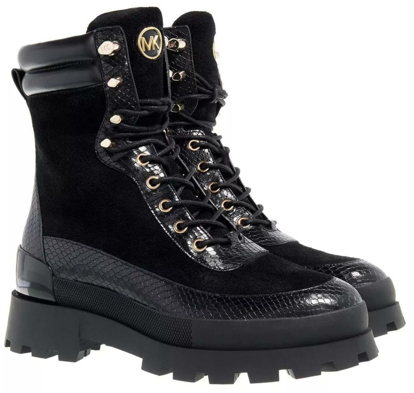 Michael Kors Michael Kors Womans Rowan Lace-Up Bootie Black Boots 7 M NEW Size US 7 / IT 37 - 1 Thumbnail