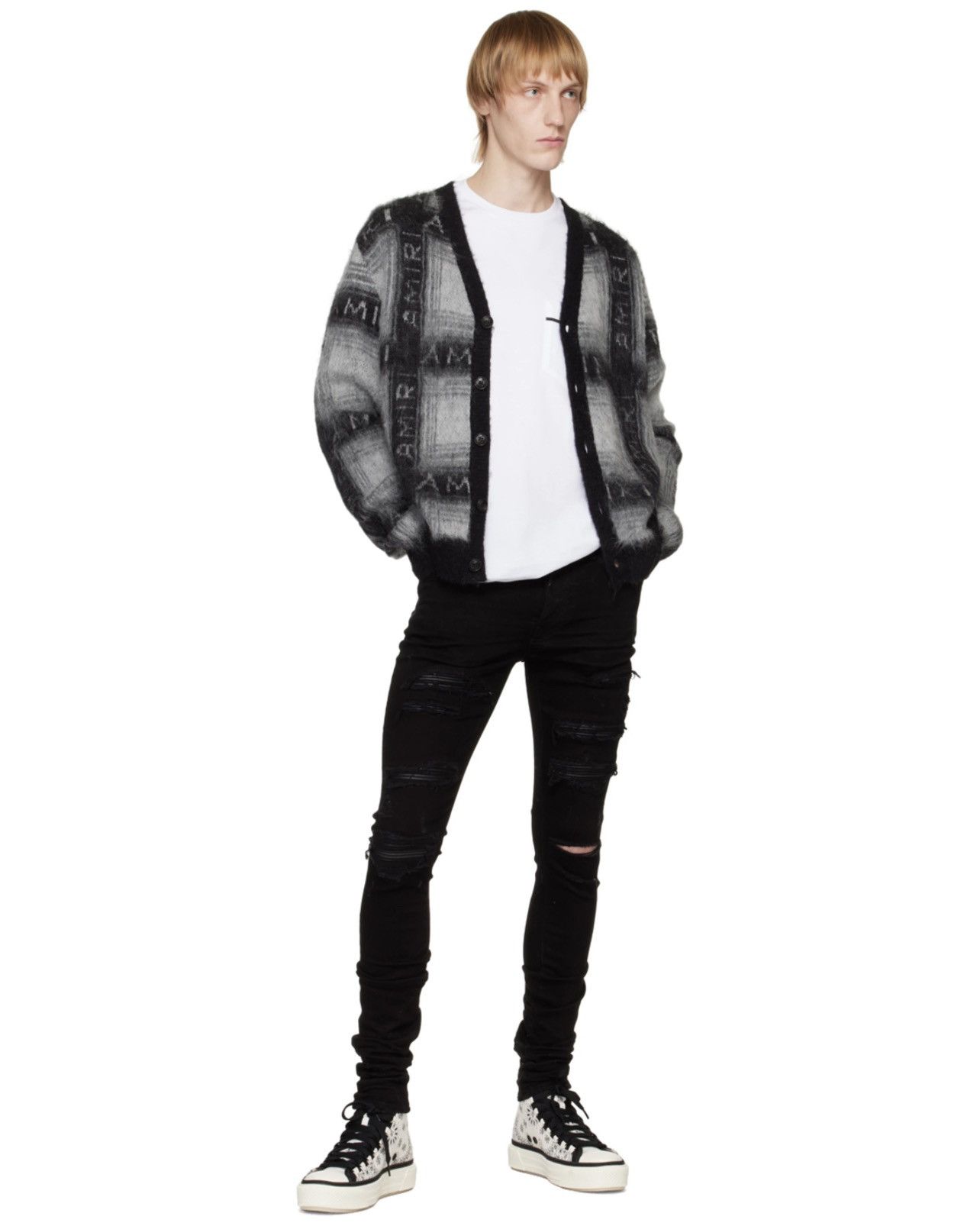Amiri Amiri Black Thrasher Stacked Jeans Original 1st Release Size US 30 / EU 46 - 4 Thumbnail