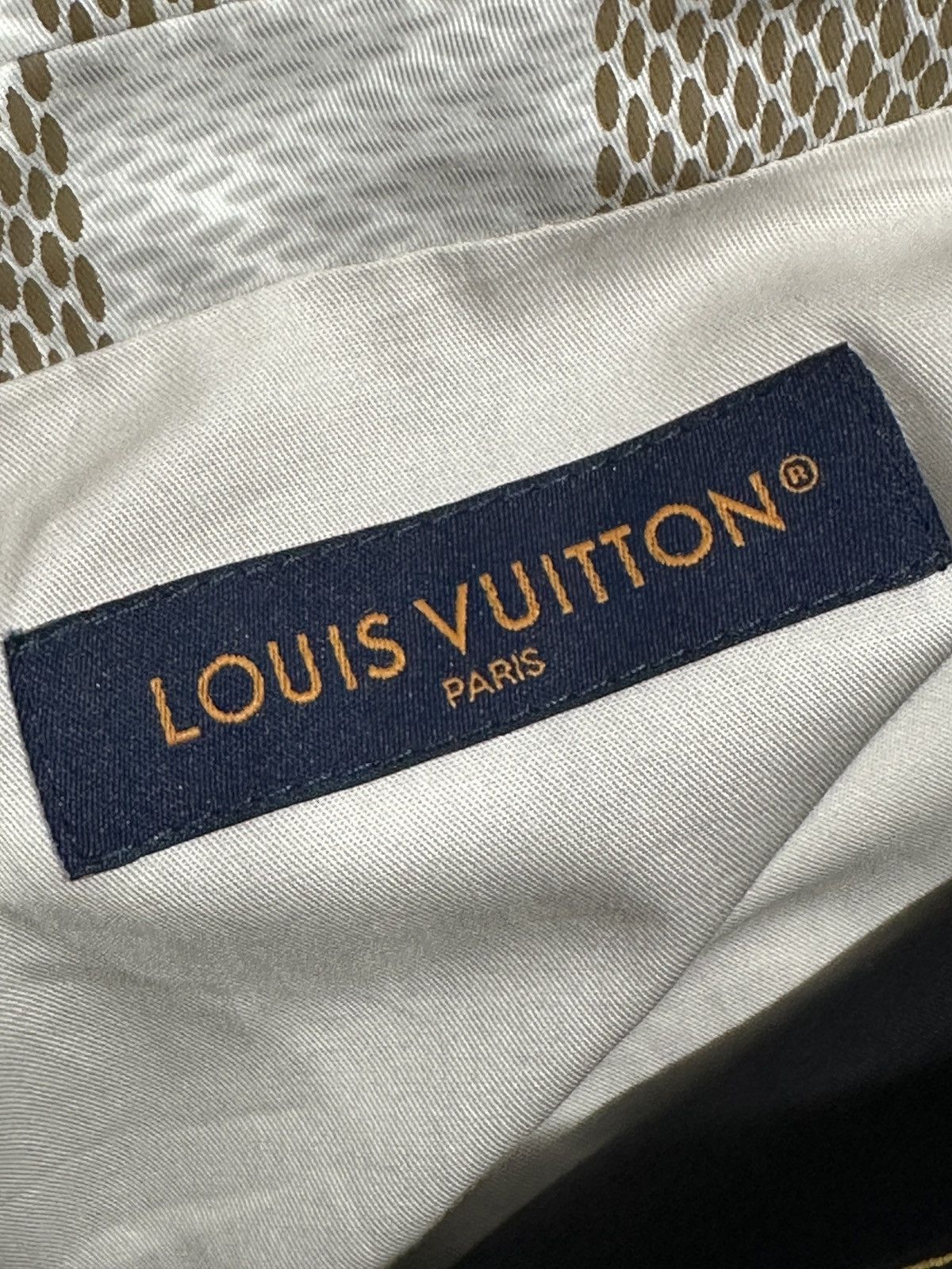 LOUIS VUITTON DAMIER WOOL OVERSHIRT サイズS Louis Vuitton Damier Cotton Overshirt | Grailed