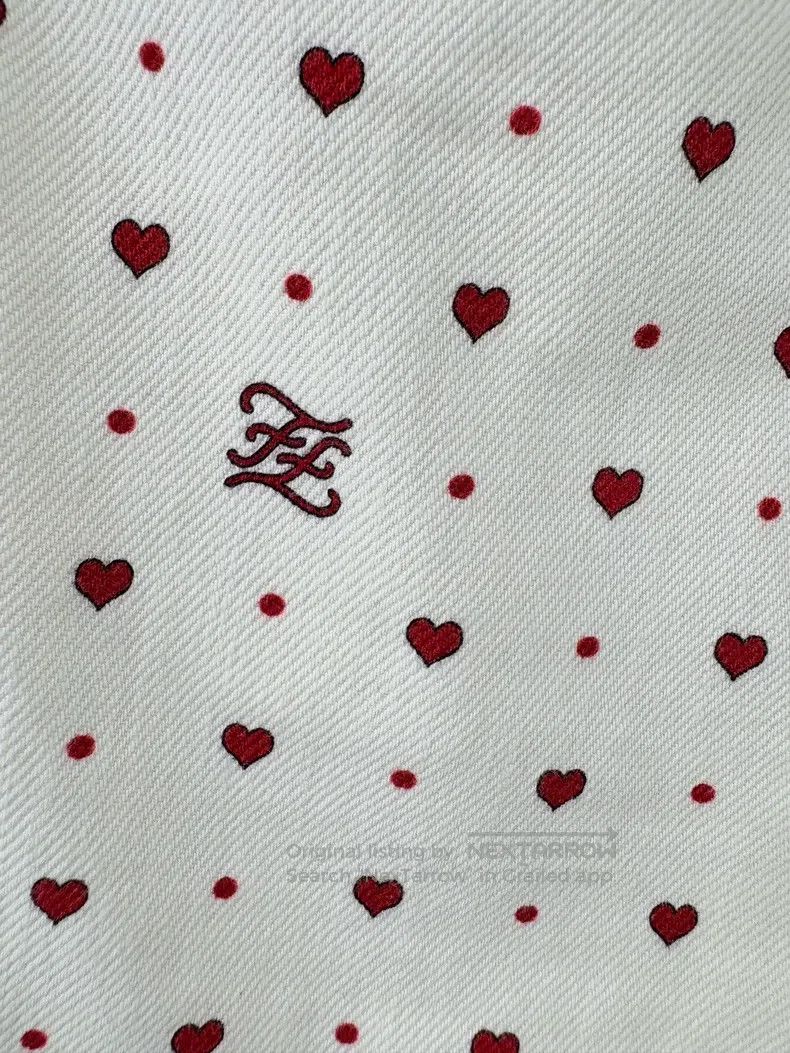 Fendi Fendi Heart Logo Embellished Denim Pants Size 26" / US 2 / IT 38 - 2 Thumbnail